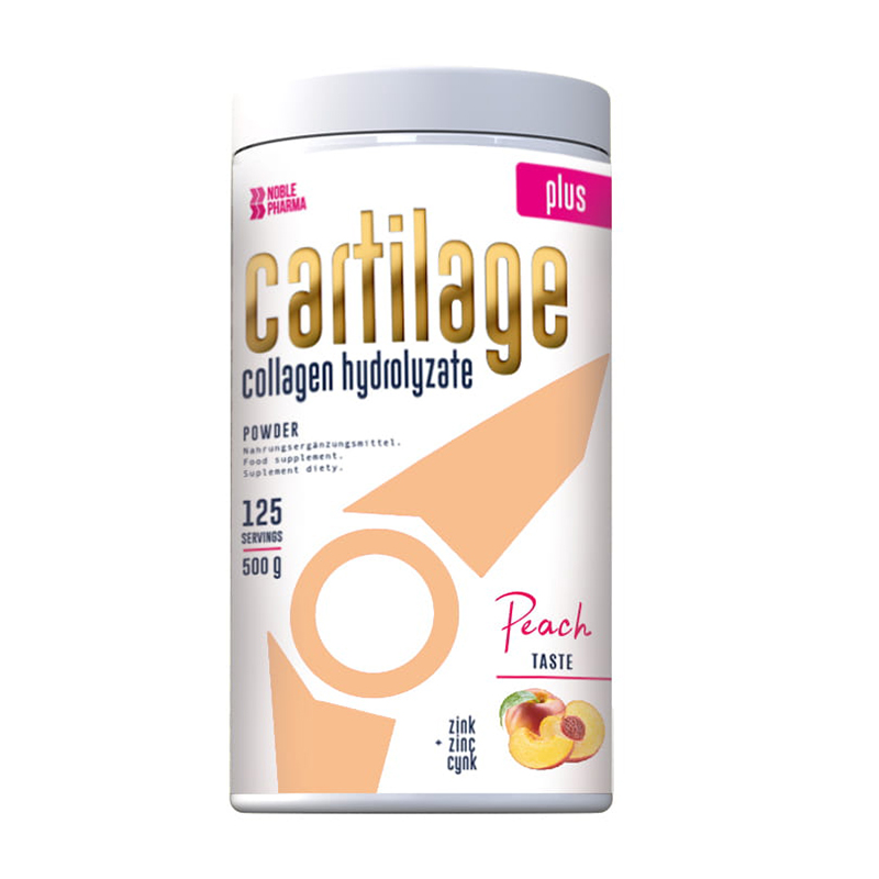 Noblepharma Cartilage Plus, smak brzoskwiniowy, 500 g