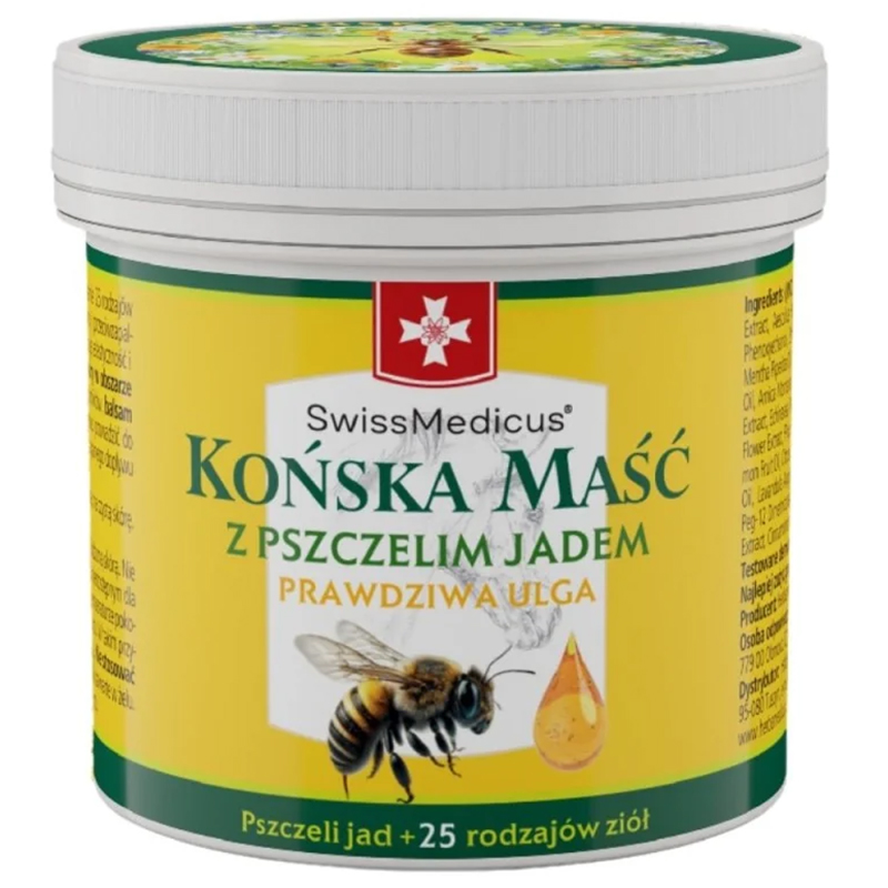 SwissMedicus, końska maść z pszczelim jadem, 150 ml