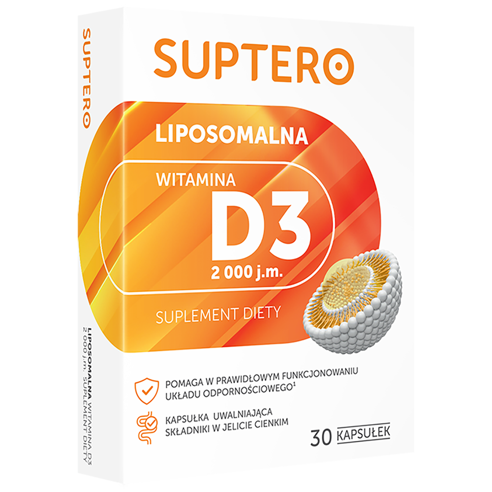 Suptero Liposomalna Witamina D3 2000 j.m., 30 kapsułek