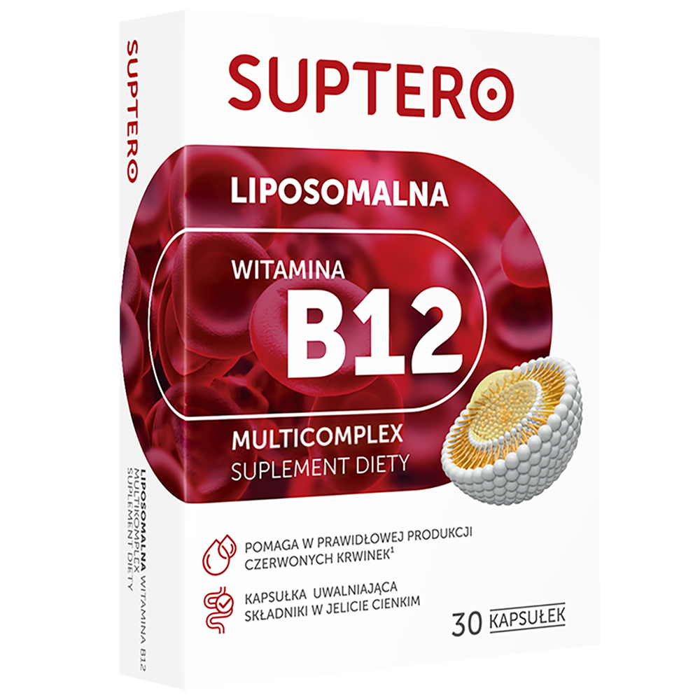 Suptero Liposomalna Witamina B12 Multicomplex, 30 kapsułek
