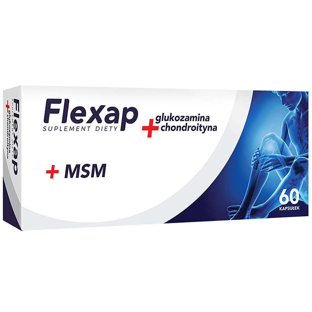 Flexap Glukozamina + Chondroityna, 60 kapsułek