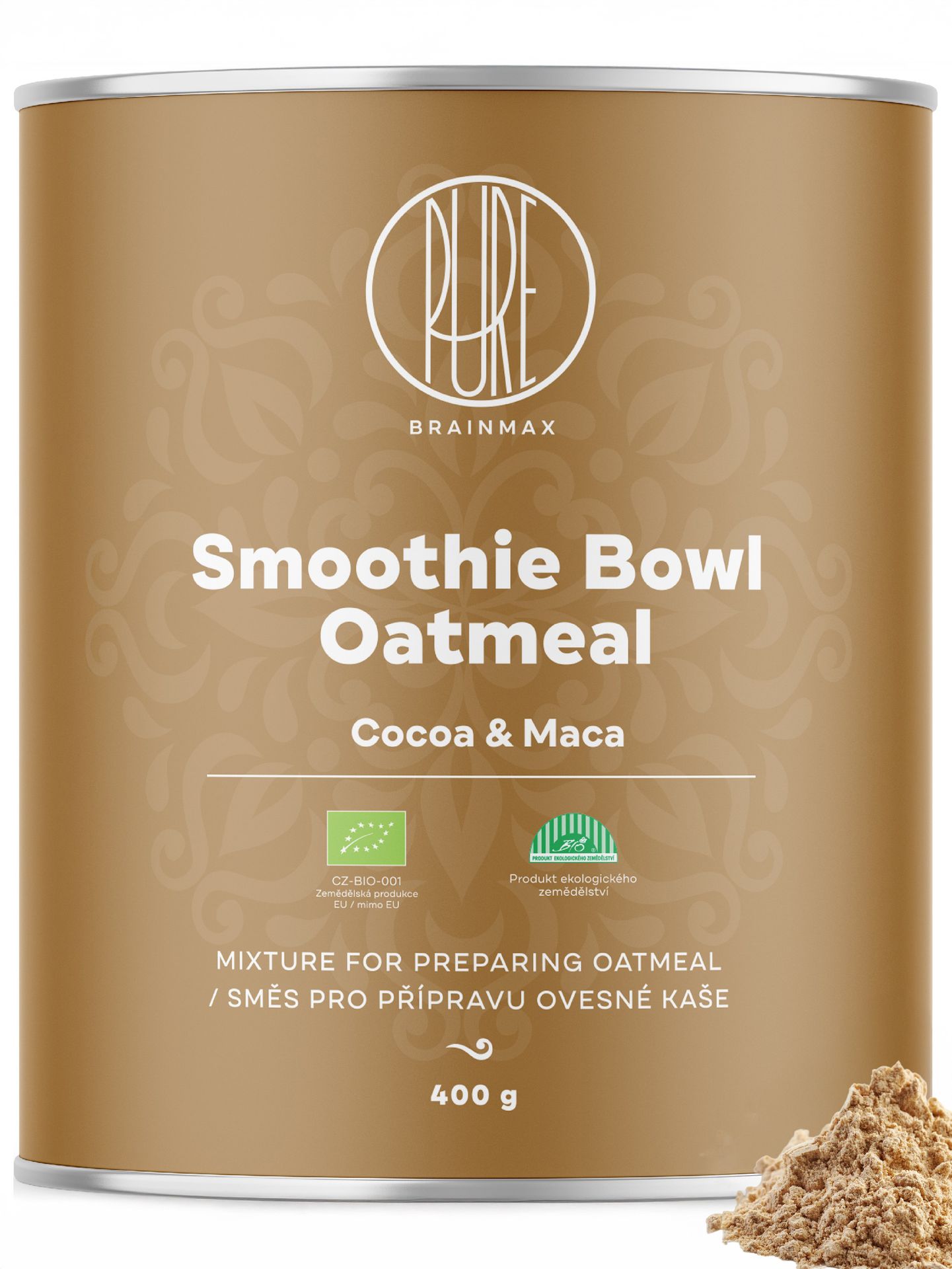 BrainMax Pure Oatmeal, maca i kakao, ORGANIC, 400 g