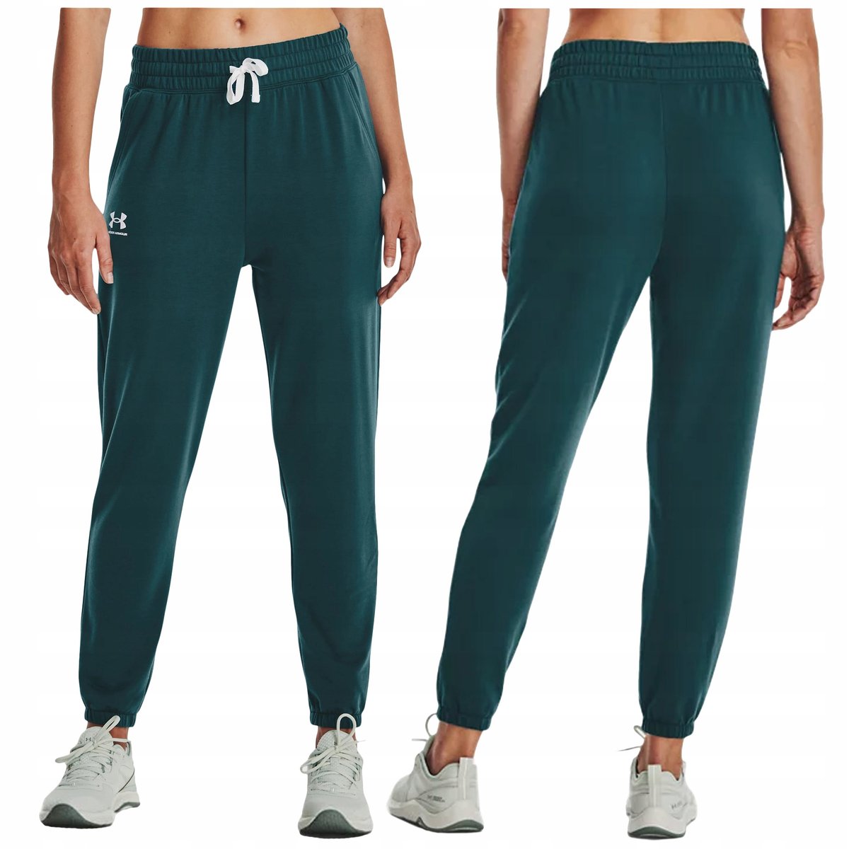 Spodnie DRESOWE damskie UNDER ARMOUR sportowe M