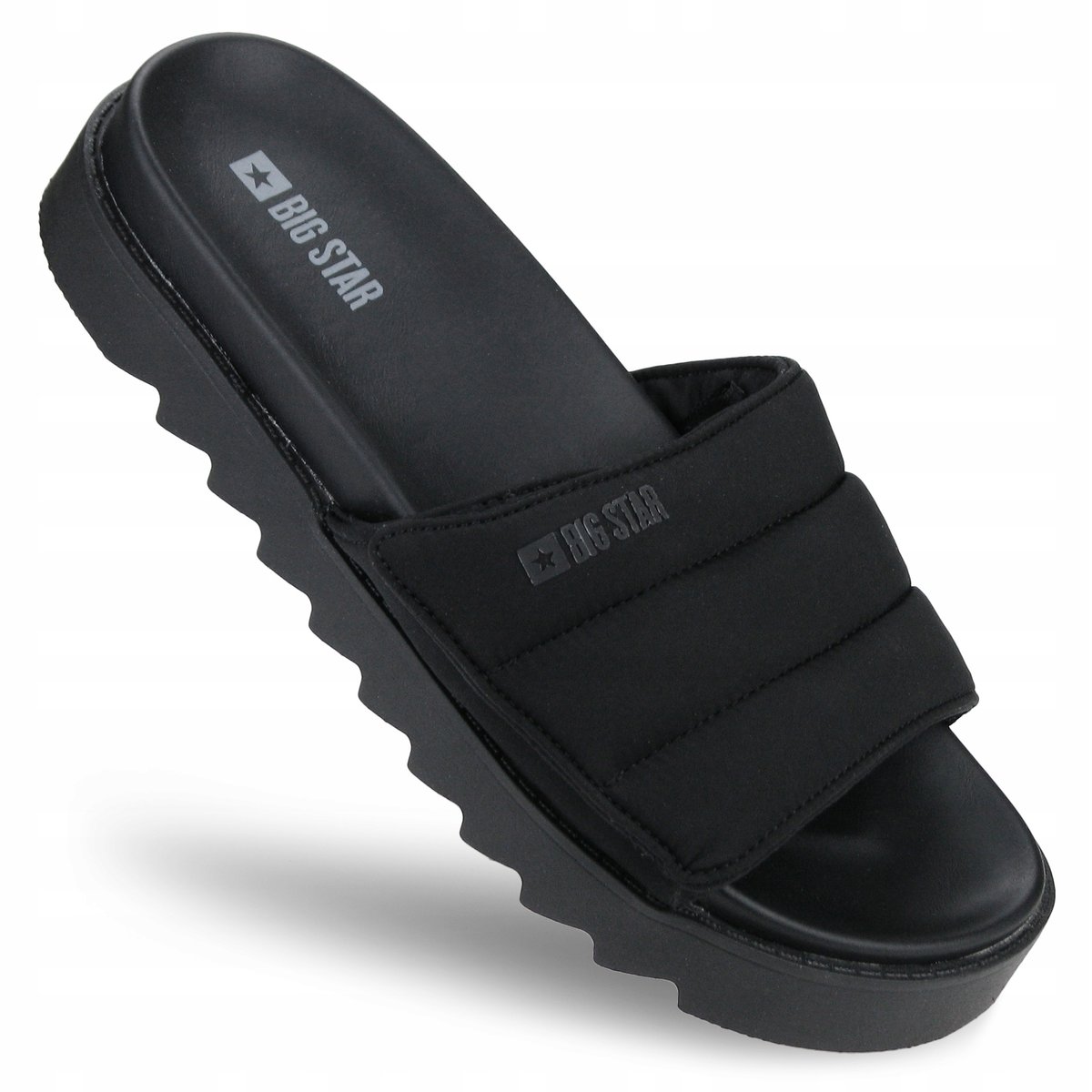 KLAPKI damskie CASUAL plażowe kapcie BIG STAR piankowe NN274772 czarne 38
