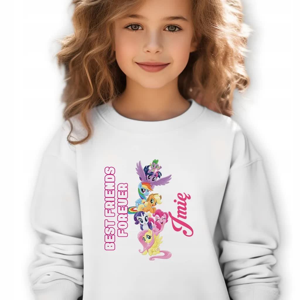 Bluza Dziecięca Best Friends Forever *Twoje Imię* Rozmiar 116 Cm (5-6) Wz
