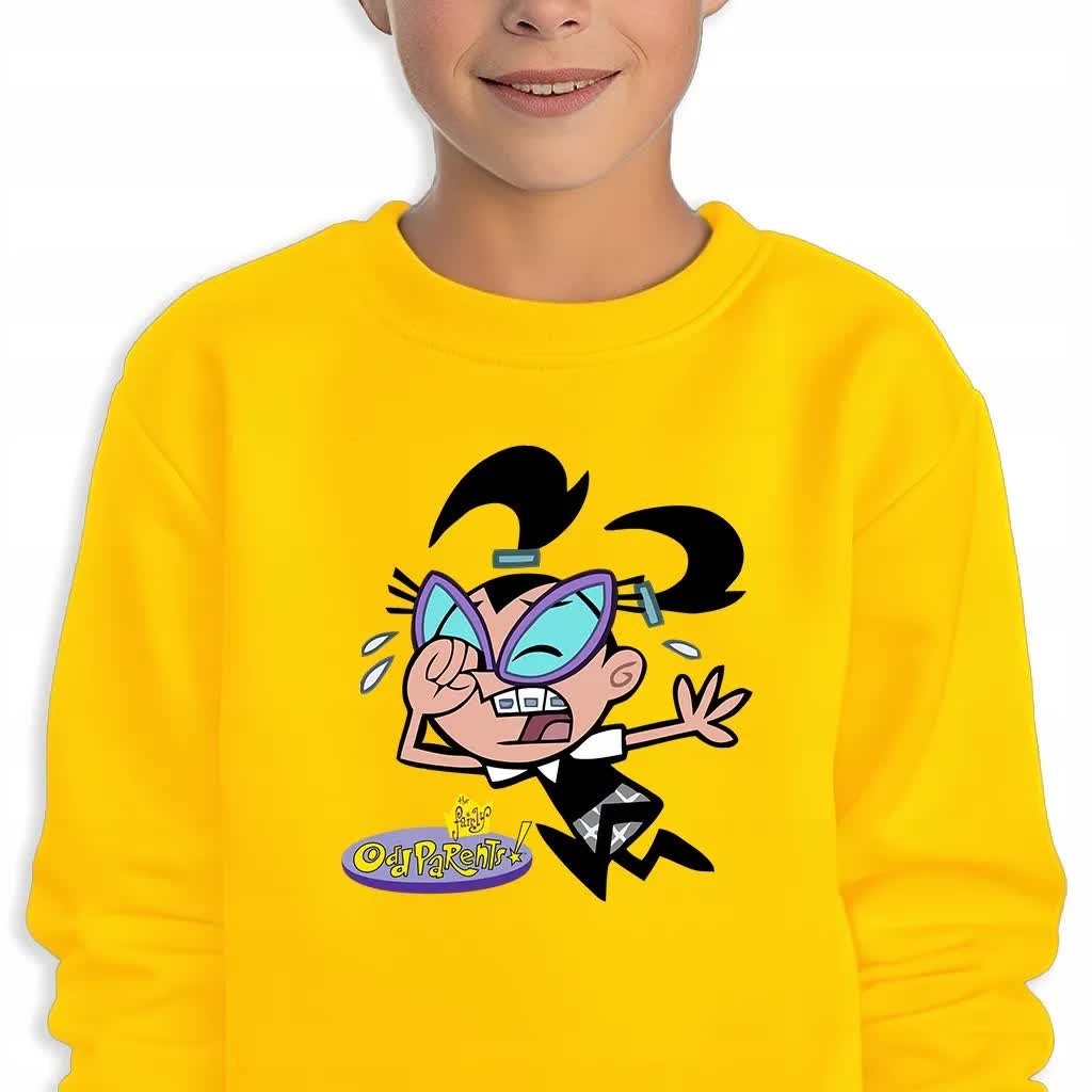 Bluza Dziecięca Żółta Tottie Wróżkowie Chrzestni Mix Wzorów -140 Cm (9-11)