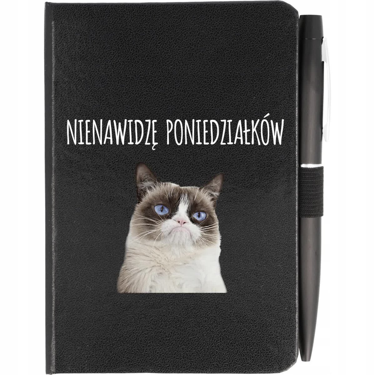 Notes Planer A6 DŁUGOPIS Notatnik Zeszyt Prezent DLA KOCIARY Koty Wzory