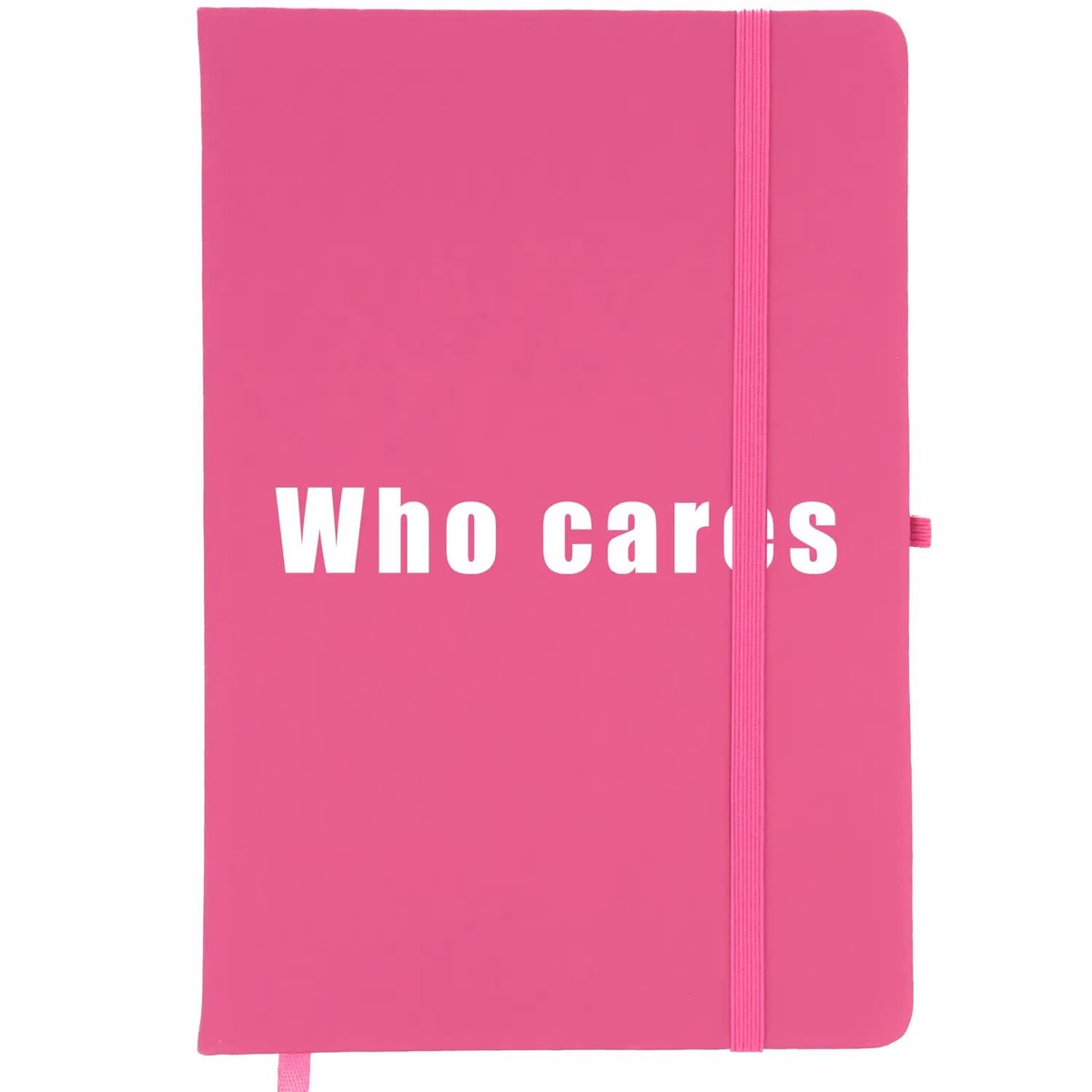 Notes Planer A5 Bullet Journal Róż WHO CARES Wzory