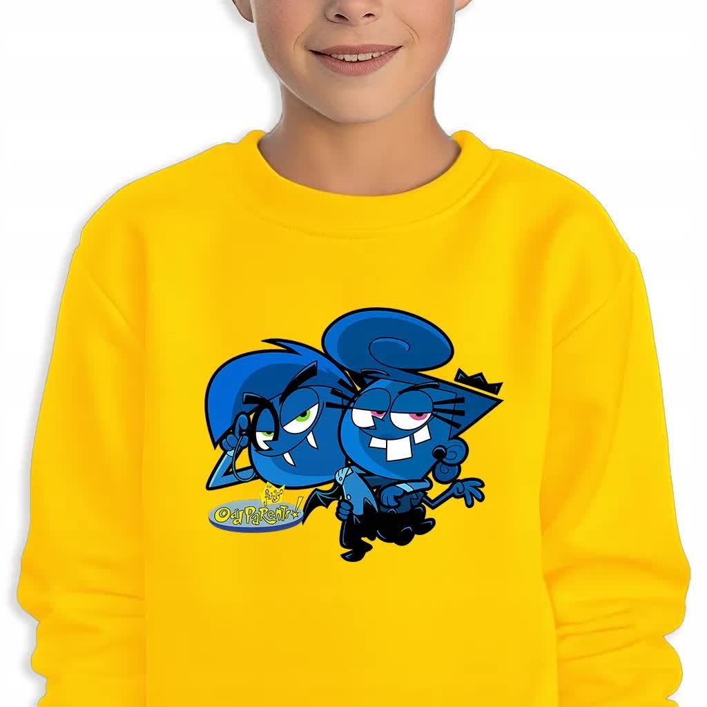 Bluza Dziecięca Żółta EMO COSMO&WANDA Wysoka Jakość Wzory -104 cm (3-4)