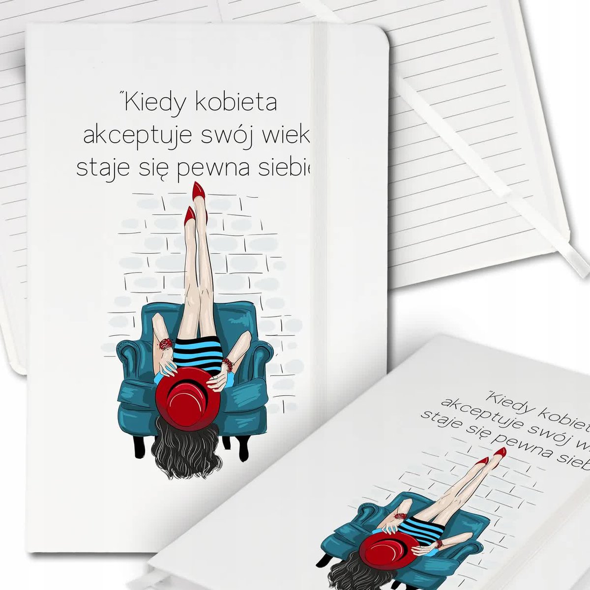 Notes Biały A5 Bullet Journal PEWNA SIEBIE Top Wz