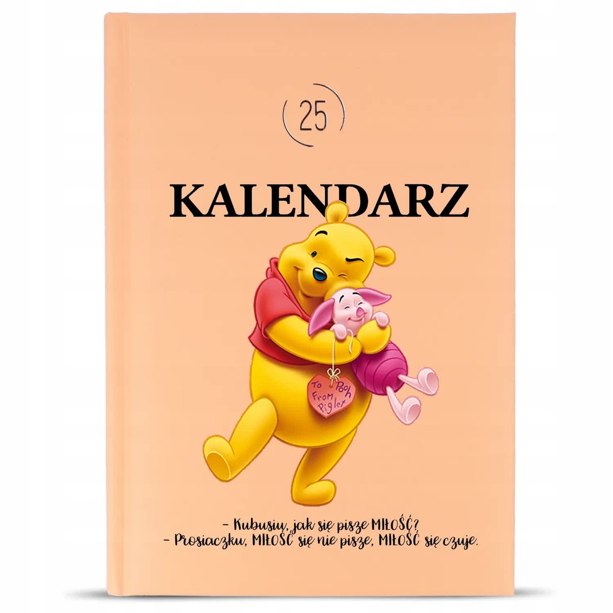 KALENDARZ A5 2025 Brzoskwinia Planer Na Prezent KUBUś PUCHATEK Cytaty Wzory