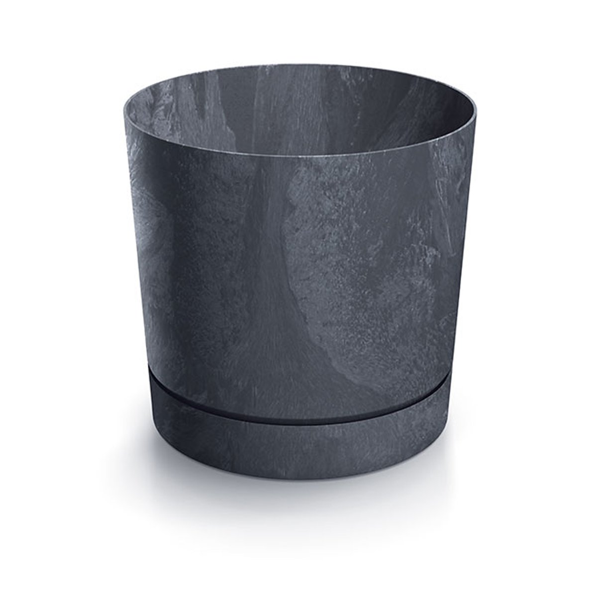 Doniczka TUBO P BETON EFFECT - antracytowy