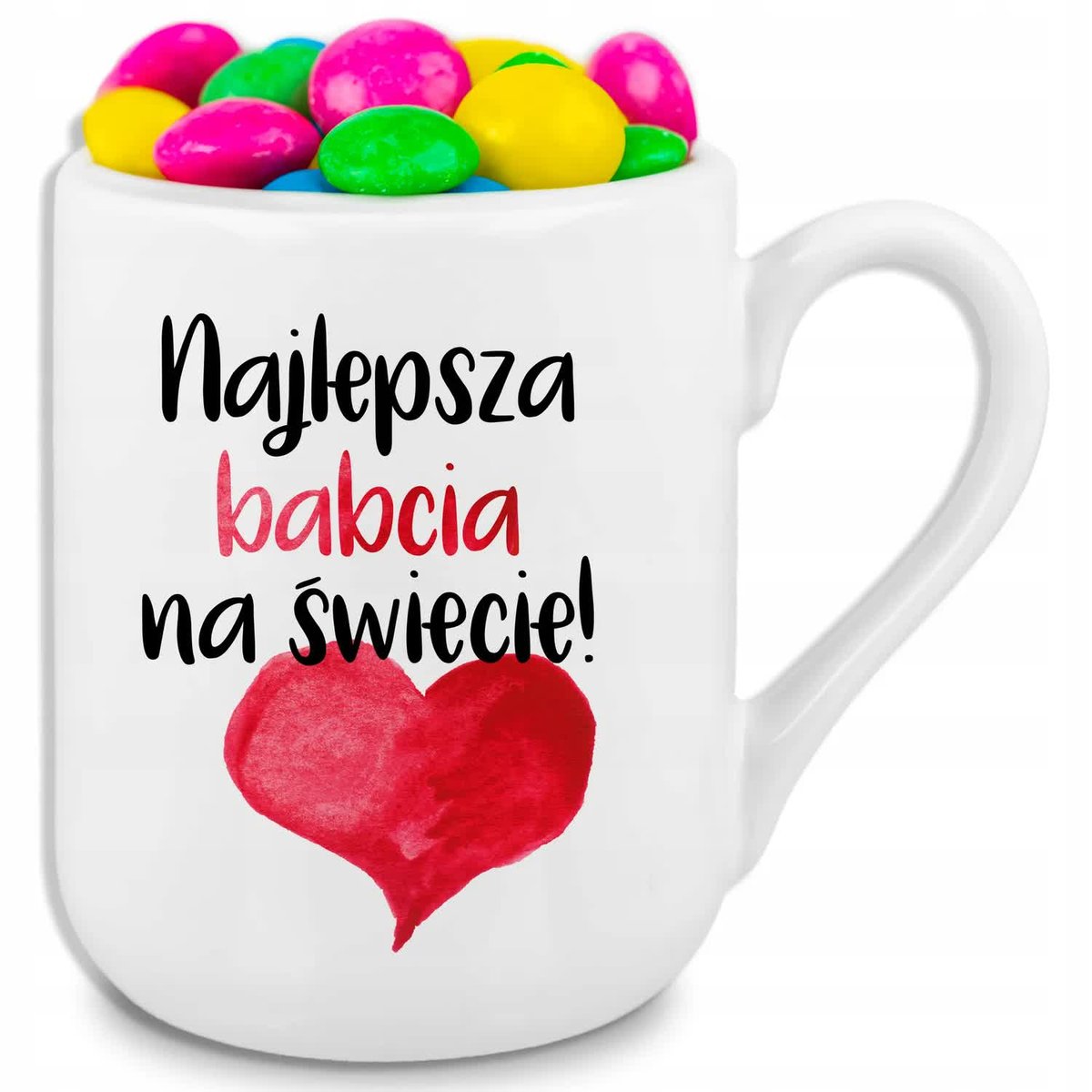 Kubek Biały 330ml COFFEE - dla Najlepszej Babci na Świecie Wiele Wzorów