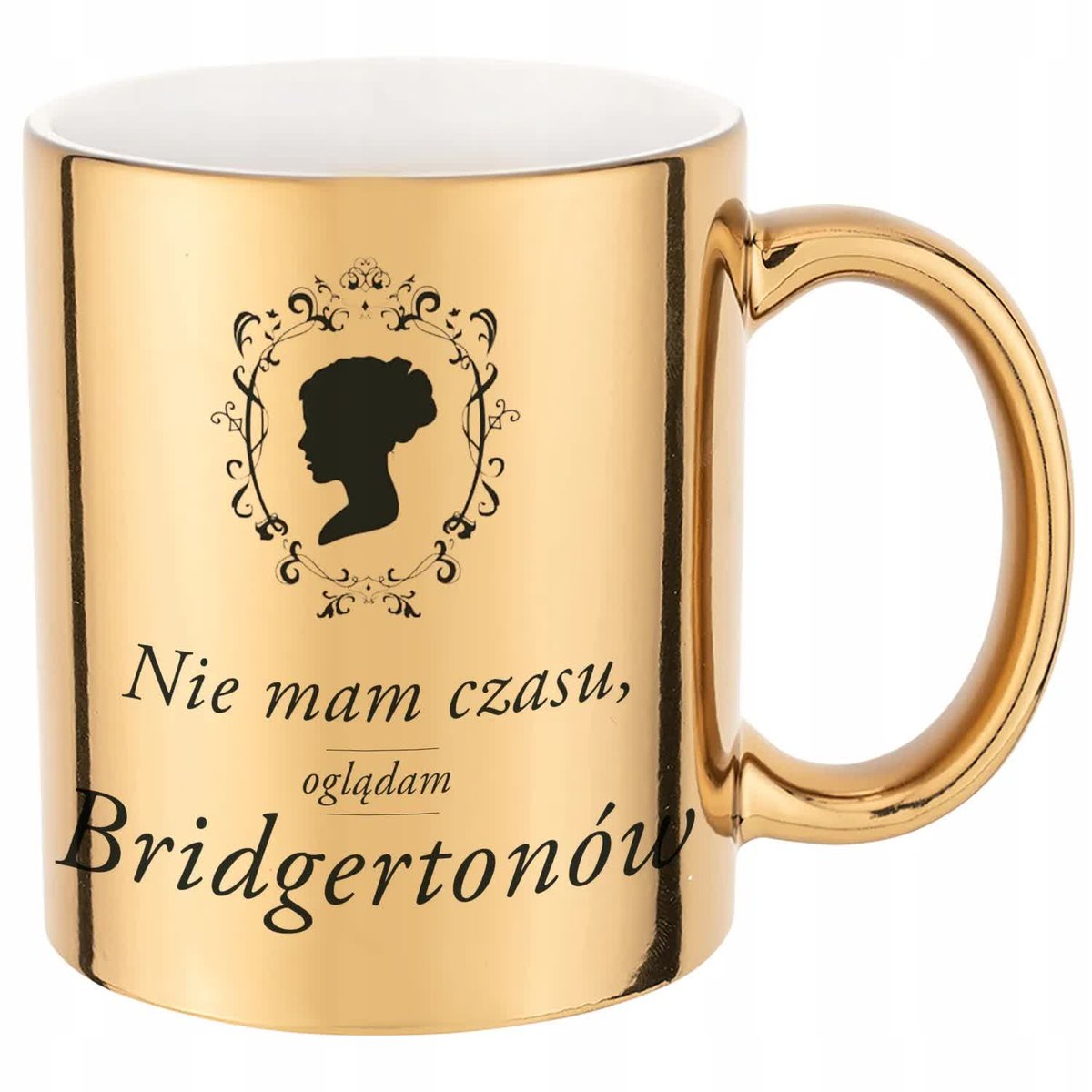 Kubek Złoty Błyszczący ODGLĄDAM BRIDGERTONÓW Bridgertonowie Serial
