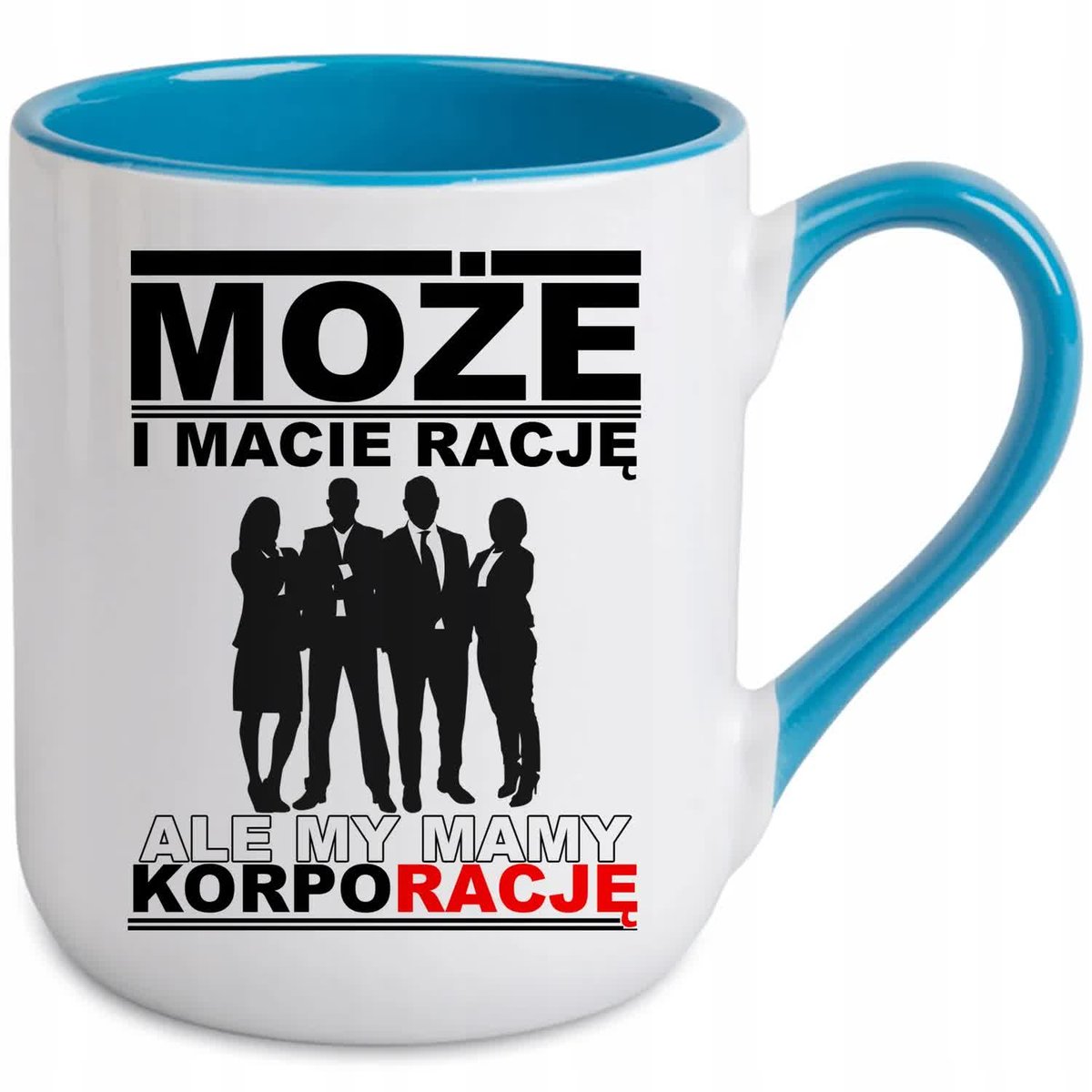 Kubek Kawowy 330ml Niebieski - Macie Rację KORPO KORPORACJA Wiele Wzorów