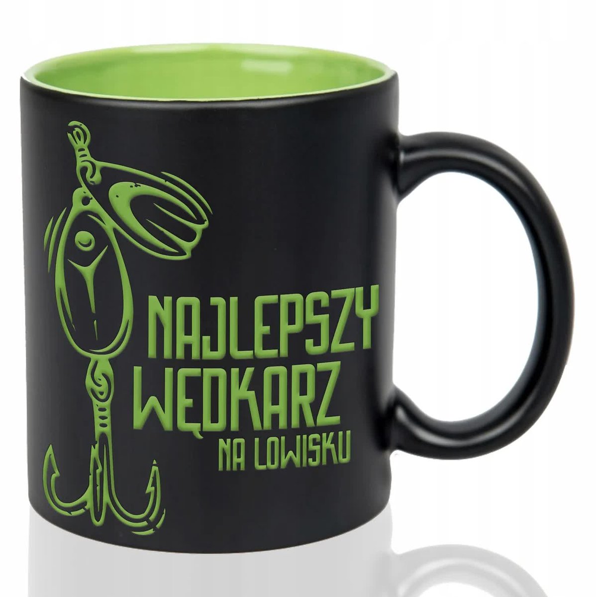 Kubek Grawer ZIELONE PREZENT DLA WĘDKARZA Najlepszy wędkarz na łowisku Wz