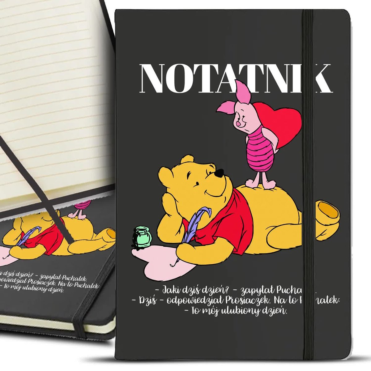 Notes Notatnik Bujo A5 Czar CYTATY PUCHATKA Wzory