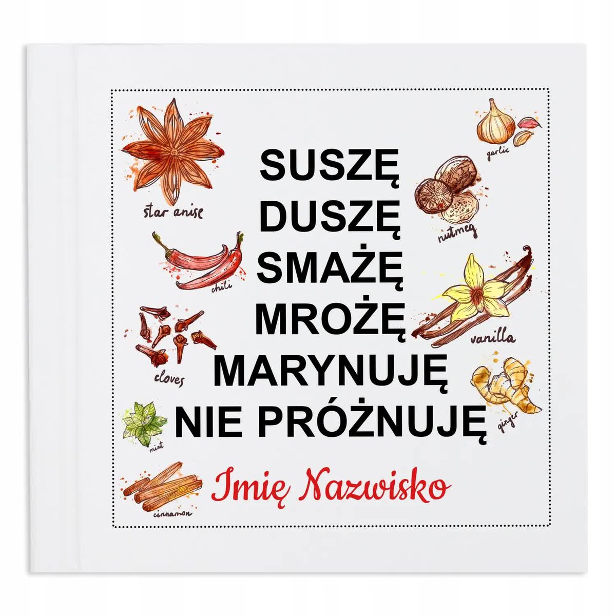 Przepiśnik Notes do Przepisów Kulinarnych IMIĘ Wz