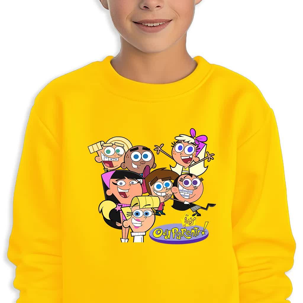 Bluza Dziecięca Żółta Wróżkowie Chrzestni Uczniowie Wzorów -128 Cm (7-8)