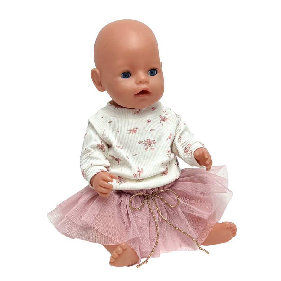 Zestaw dla lalek Baby Born 42-43 cm cm, spódniczka pink i bluza