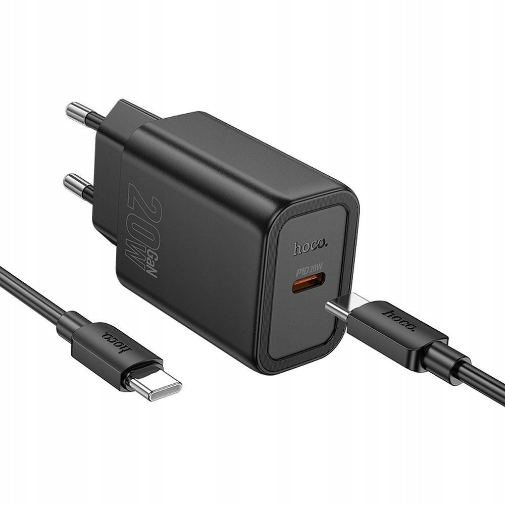 FIRMOWA ŁADOWARKA USB C FAST 20W TYPE C + KABEL USB C na TYPE-C HOCO