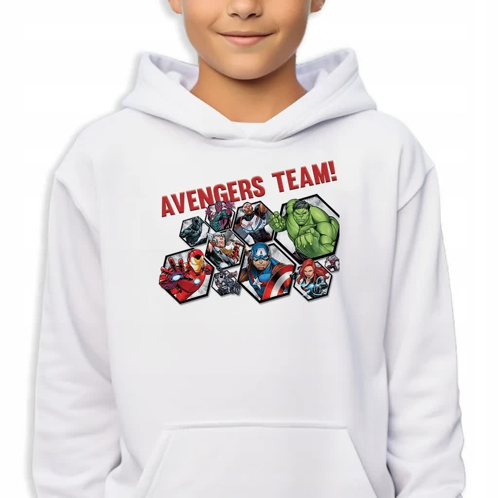 Bluza Dziecięca Z Kapturem Marvel Avengers Team -140Cm (9 - 11) Mix Wzorów
