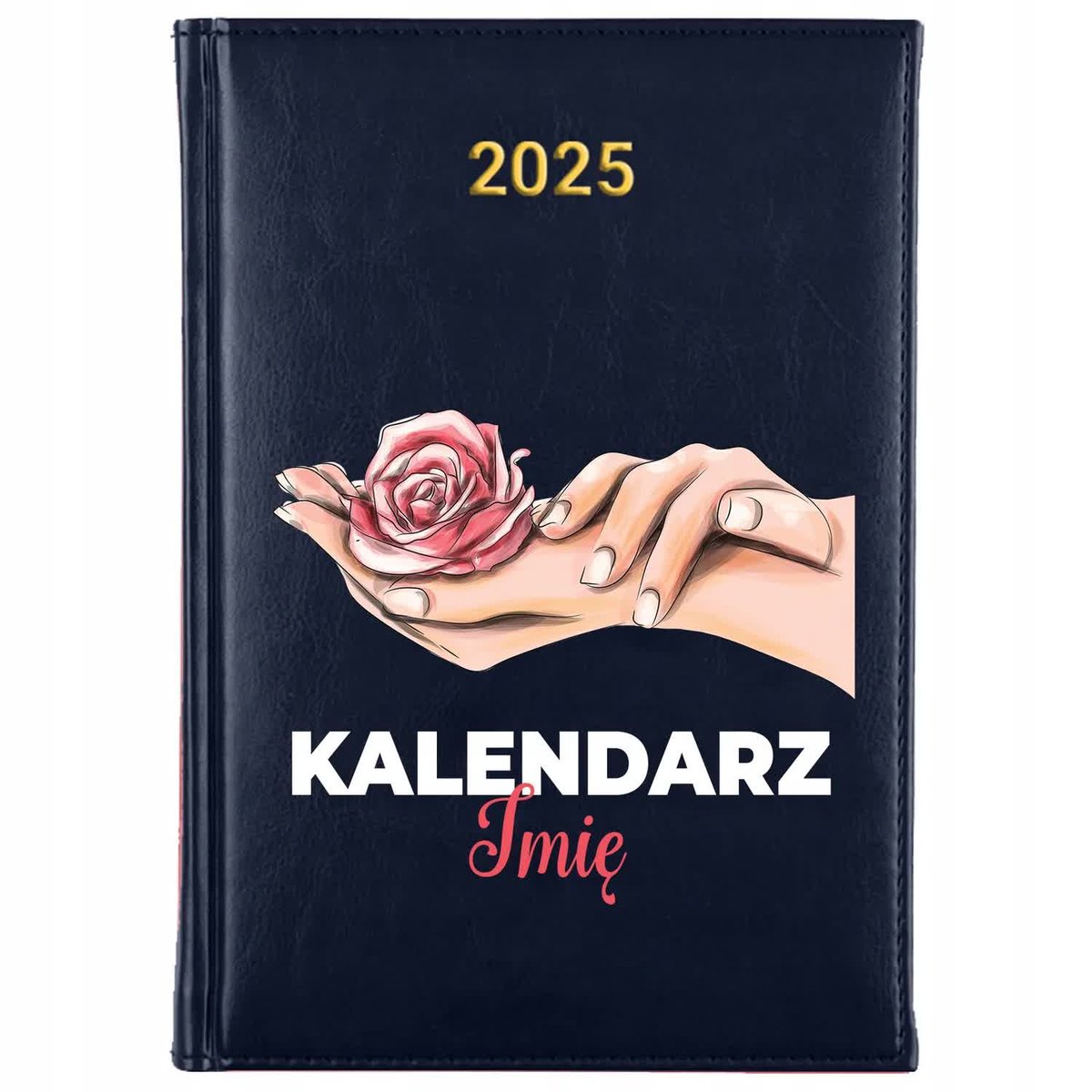 KALENDARZ GRANAT Książkowe Planer A5 2025 Kobiece DELIKATNE IMIĘ Wzory
