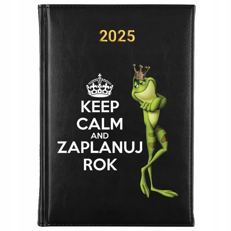 Kalendarz Książkowy A5 2025 ZAPLANUJ ROK Dziennik Notes Terminarz Wzory