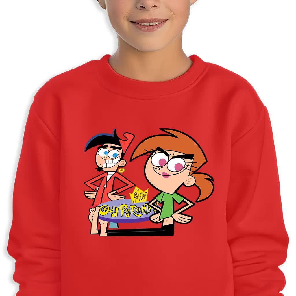 Bluza Dziecięca Czerwona Chip&Vicky Wróżkowie Chrzestni Wz -128 Cm (7-8)
