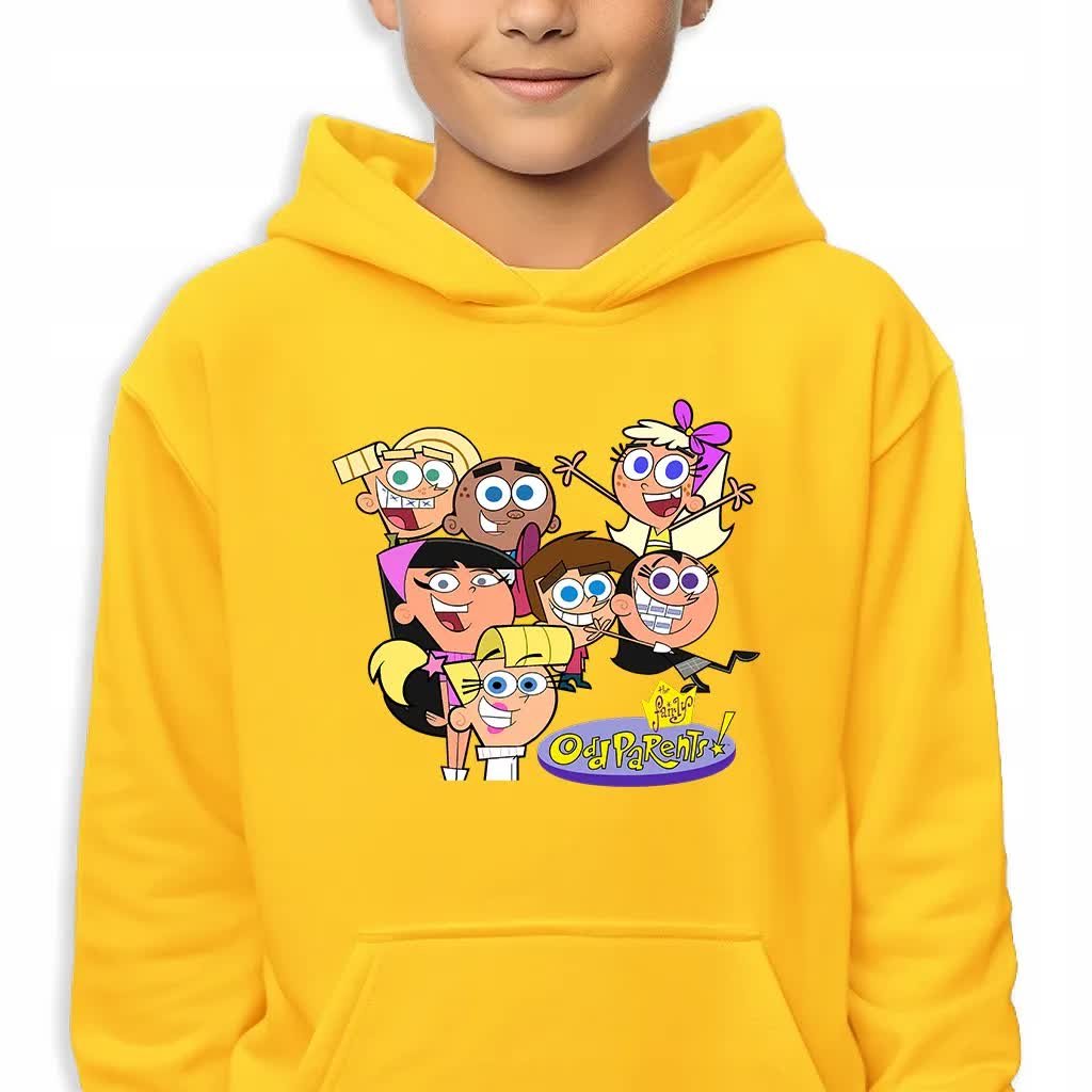 Bluza Dziecięca Z Kapturem Wróżkowie Chrzestni Uczniowie Wz-140 Cm (9-11)