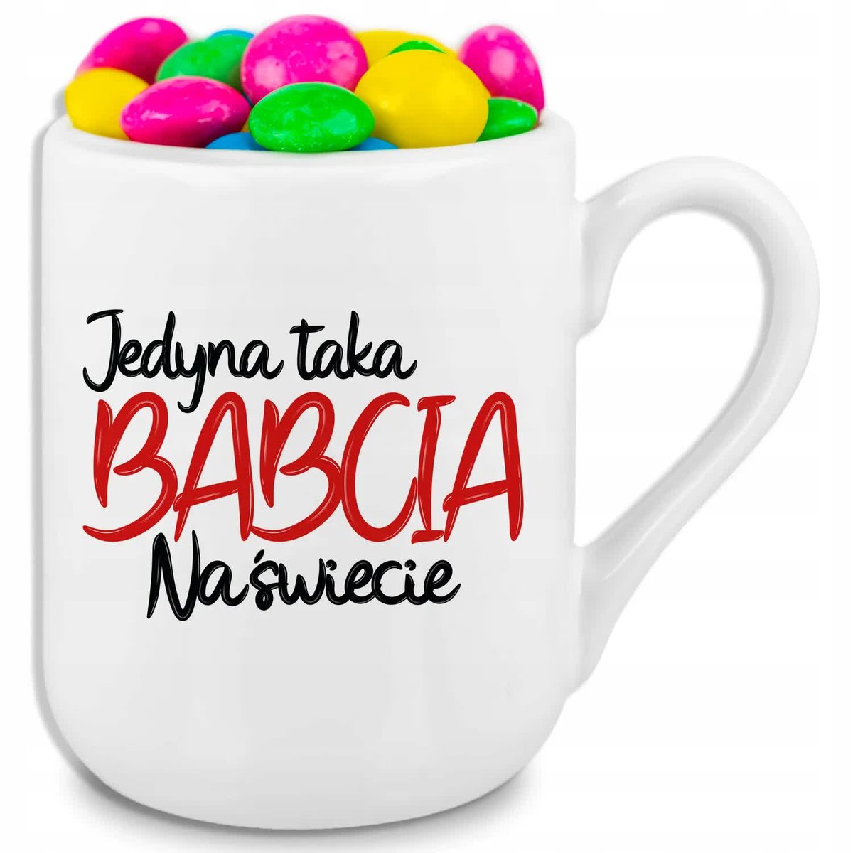 Kubek Biały 330ml COFFEE - Jedyna Taka Babcia na Świecie Wiele Wzorów