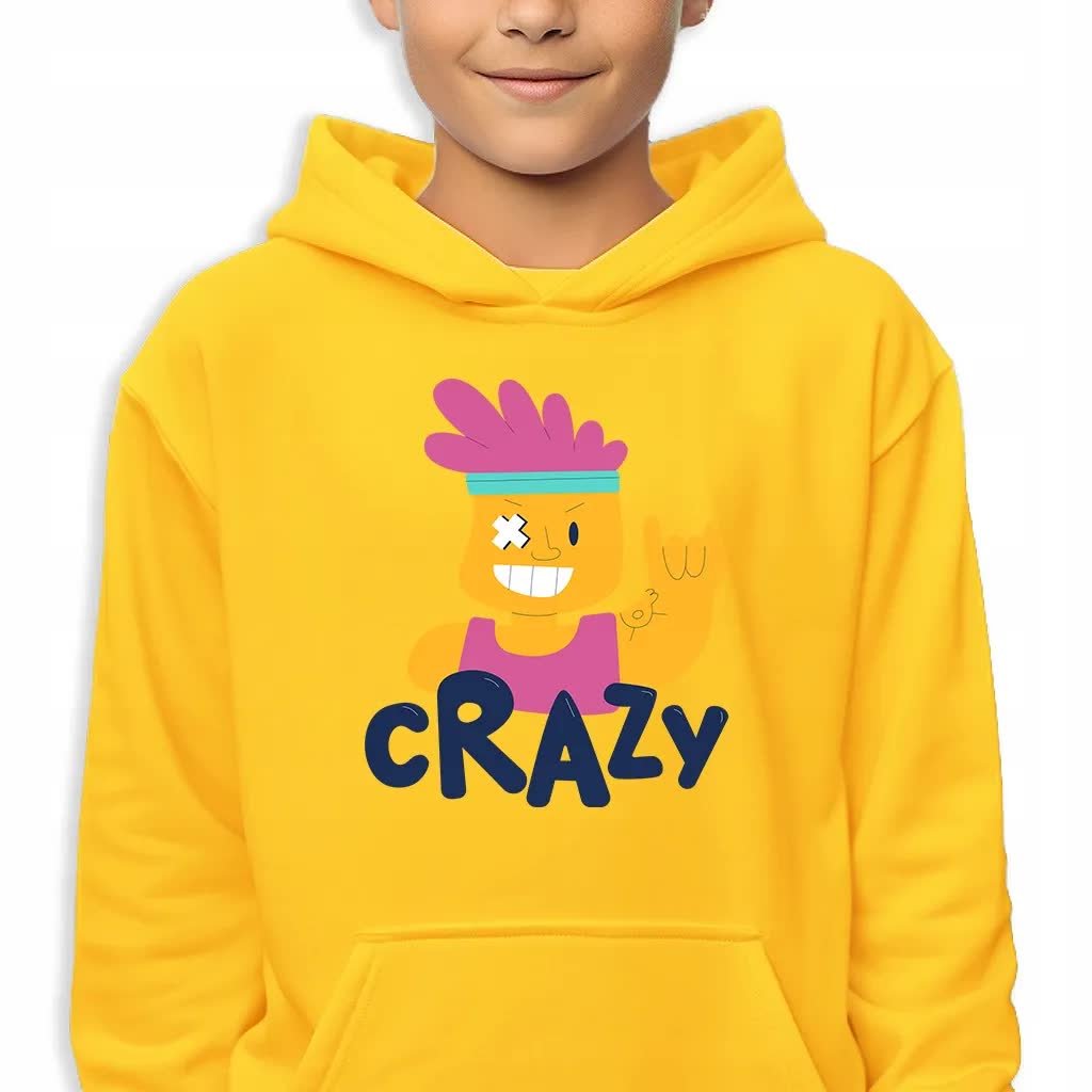 Bluza Dziecięca Z Kapturem Bawełniana 152 Cm Crazy Top100 Wiele Wzorów