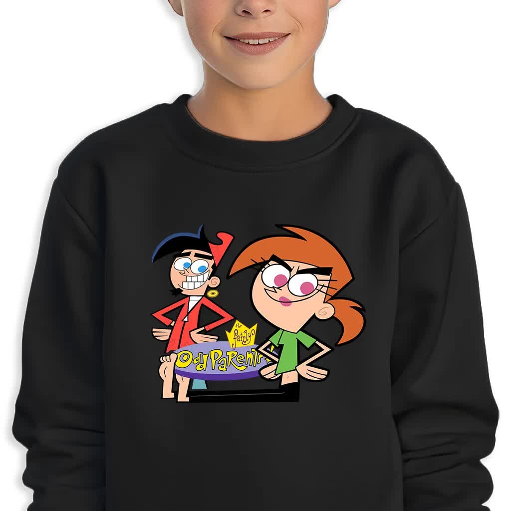 Bluza Dziecięca Czarna Chip&Vicky Wróżkowie Chrzestni Wz -104 Cm (3-4)