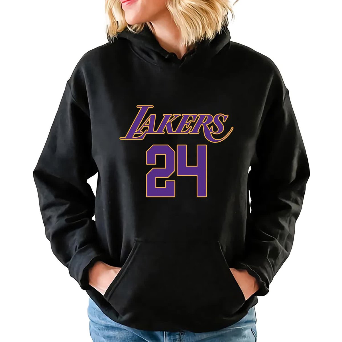 Bluza Damska Z Kapturem Lakers 24 Koszykówka Wzory Na Prezent Rozmiar M