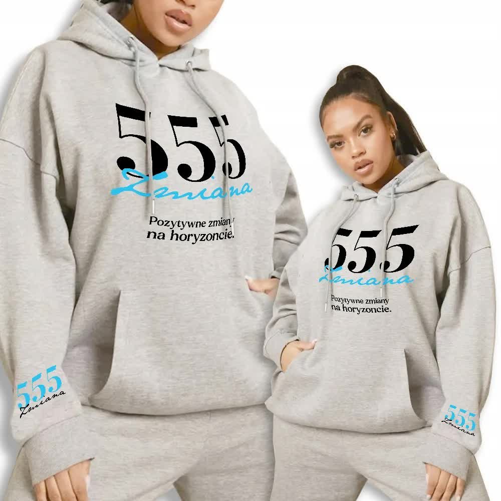 Bluza Szara Damska Kangurek Prezent 555 Zmiana Xxl
