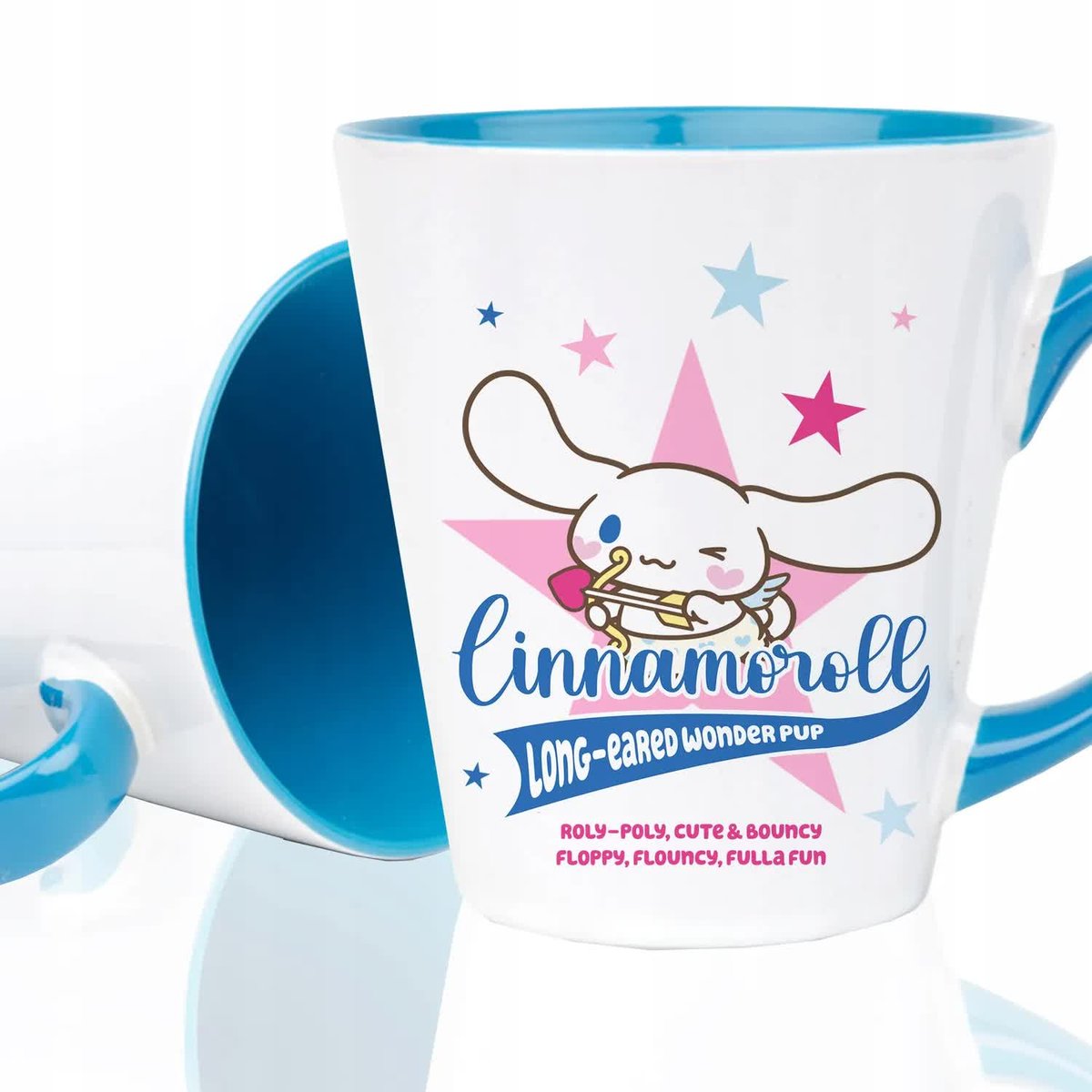 KUBEK LATTE NIEBIESKI Na Prezent Urodziny Dla Fana CINNAMOROLL Wzory