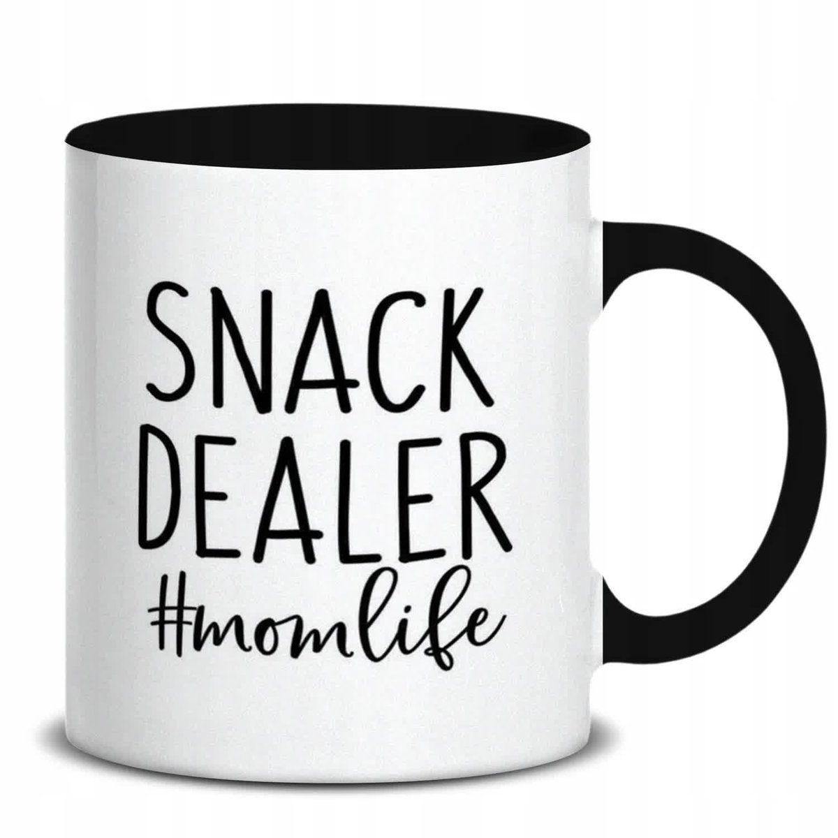 KUBEK BIAŁY PREZENT SNACK DELIVER WYSOKIEJ JAKOŚCI NADRUK HARDCOROWE WZORY