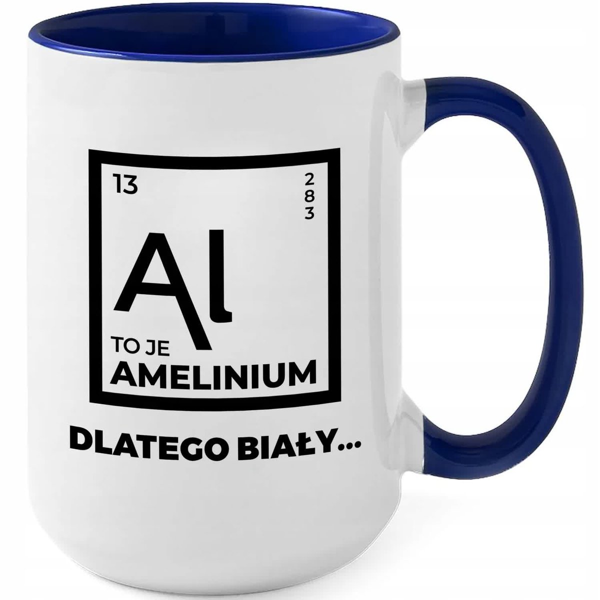 Kubek XXL Granatowy TO JE AMELINIUM Zabawny Na Prezent WIELE WZORÓW