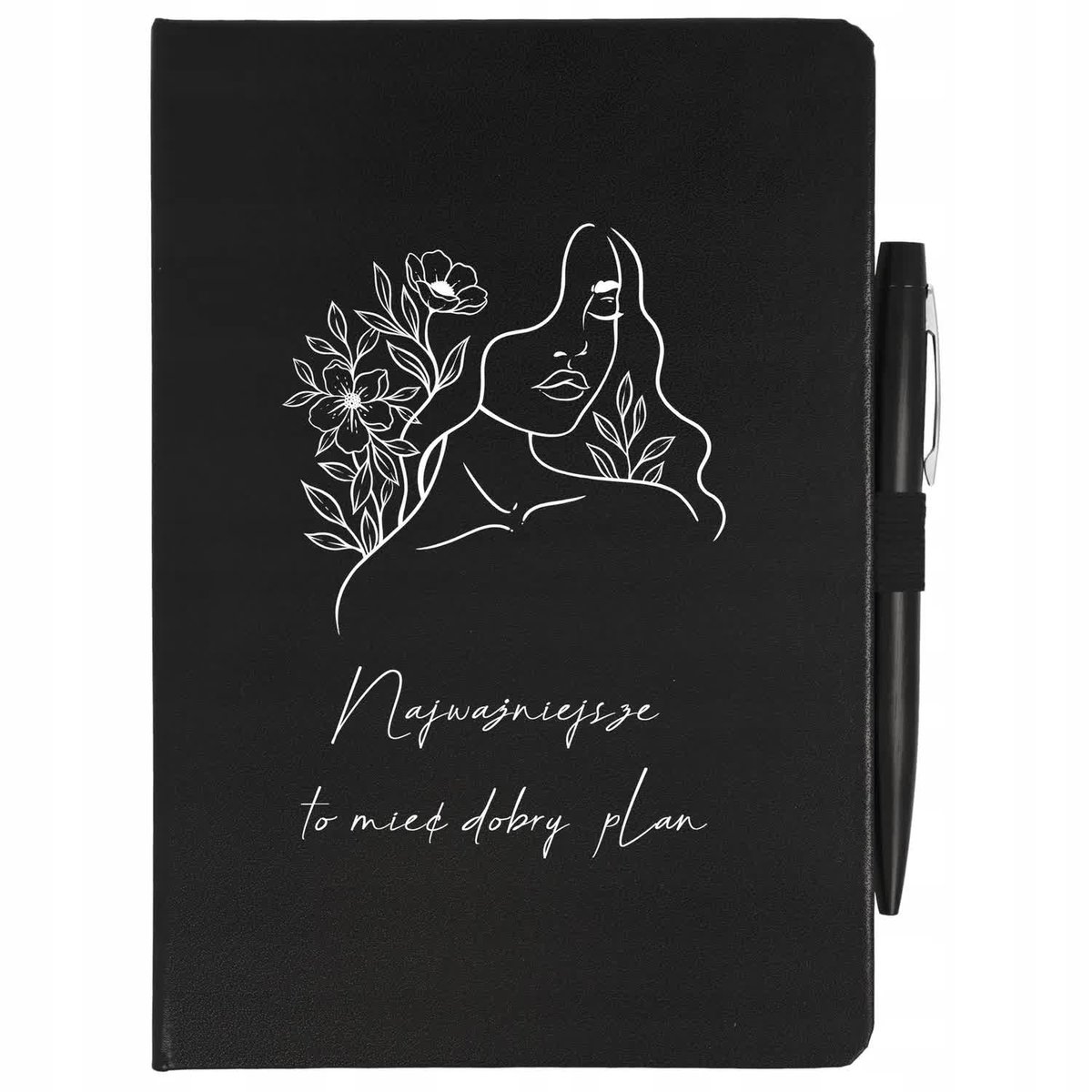 NOTES PLANER + DŁUGOPIS A5 MIEĆ DOBRY PLAN Wzory