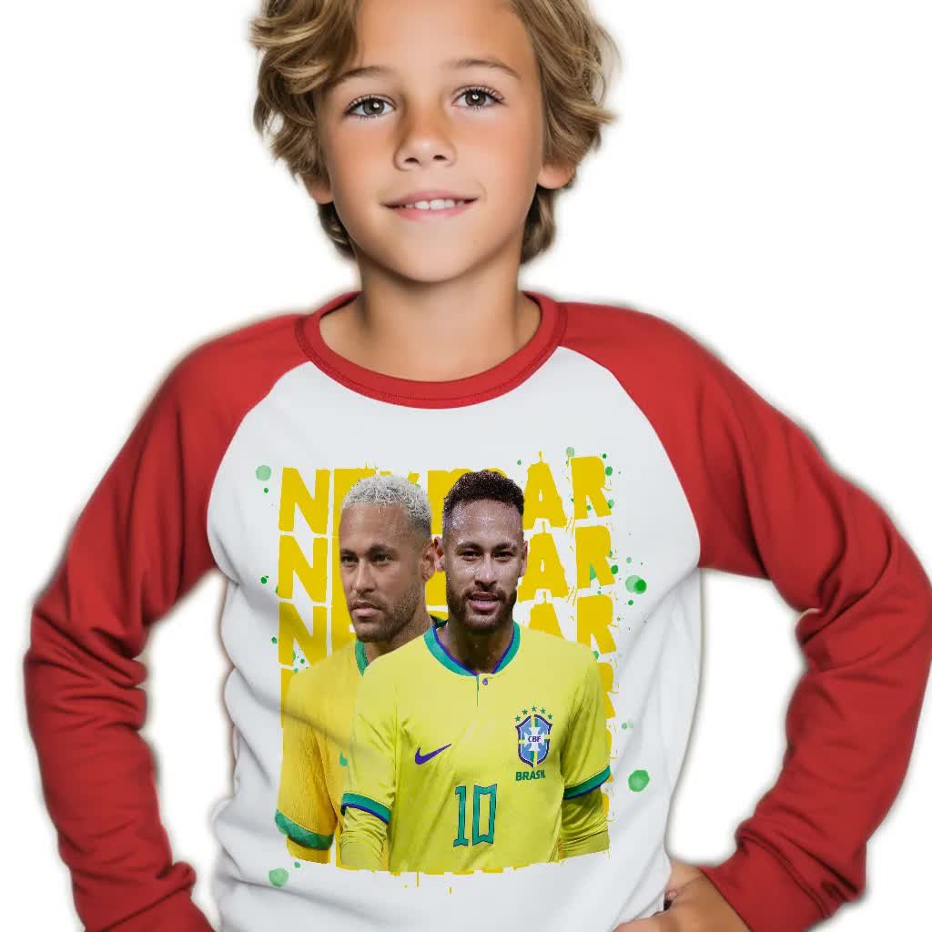 Komplet PIŻAMA + SPODNIE dla Dziecka NEYMAR Junior PIŁKARSKIE Wzory 158 cm