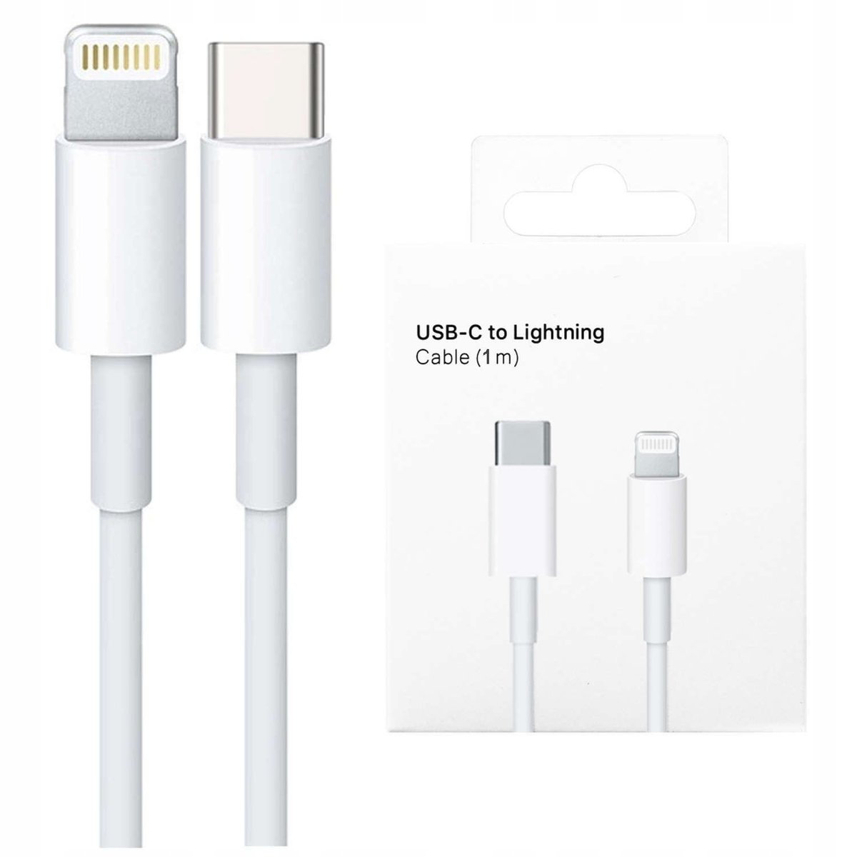 ŁADOWARKA KABEL USB-C 1m LIGHTNING DO IPHONE X 11 12 13 14 PRO Fast Charger