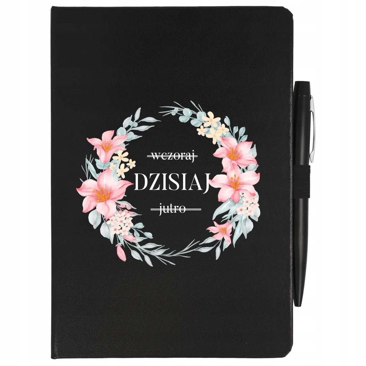 NOTES PLANER DŁUGOPIS A5 WCZORAJ DZISIAJ JUTRO Wzo