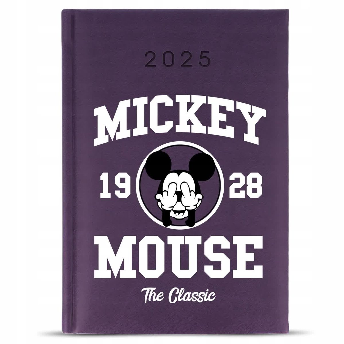 KALENDARZ A5 2025 Fioletowy Planer Prezent Dla Fana MICKEY MOUSE Wzory