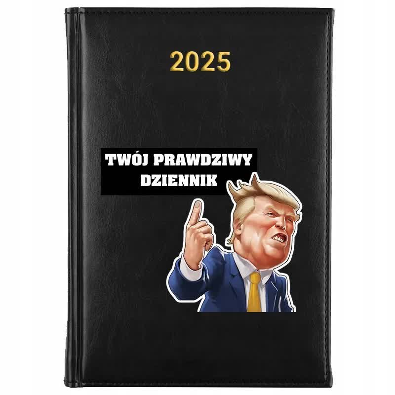 Kalendarz Książkowy A5 2025 TWÓJ PRAWDZIWY DZIENNIK Dziennik Notes Wzory