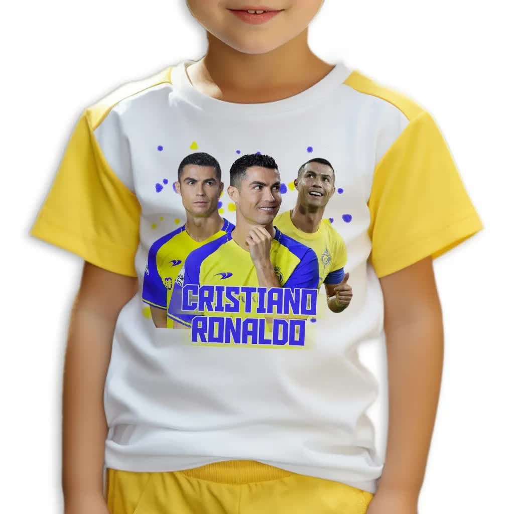 Piżama Dziecięca CHRISTIANO RONALDO Koszulka + Spodnie Piłkarze Wz 110 cm