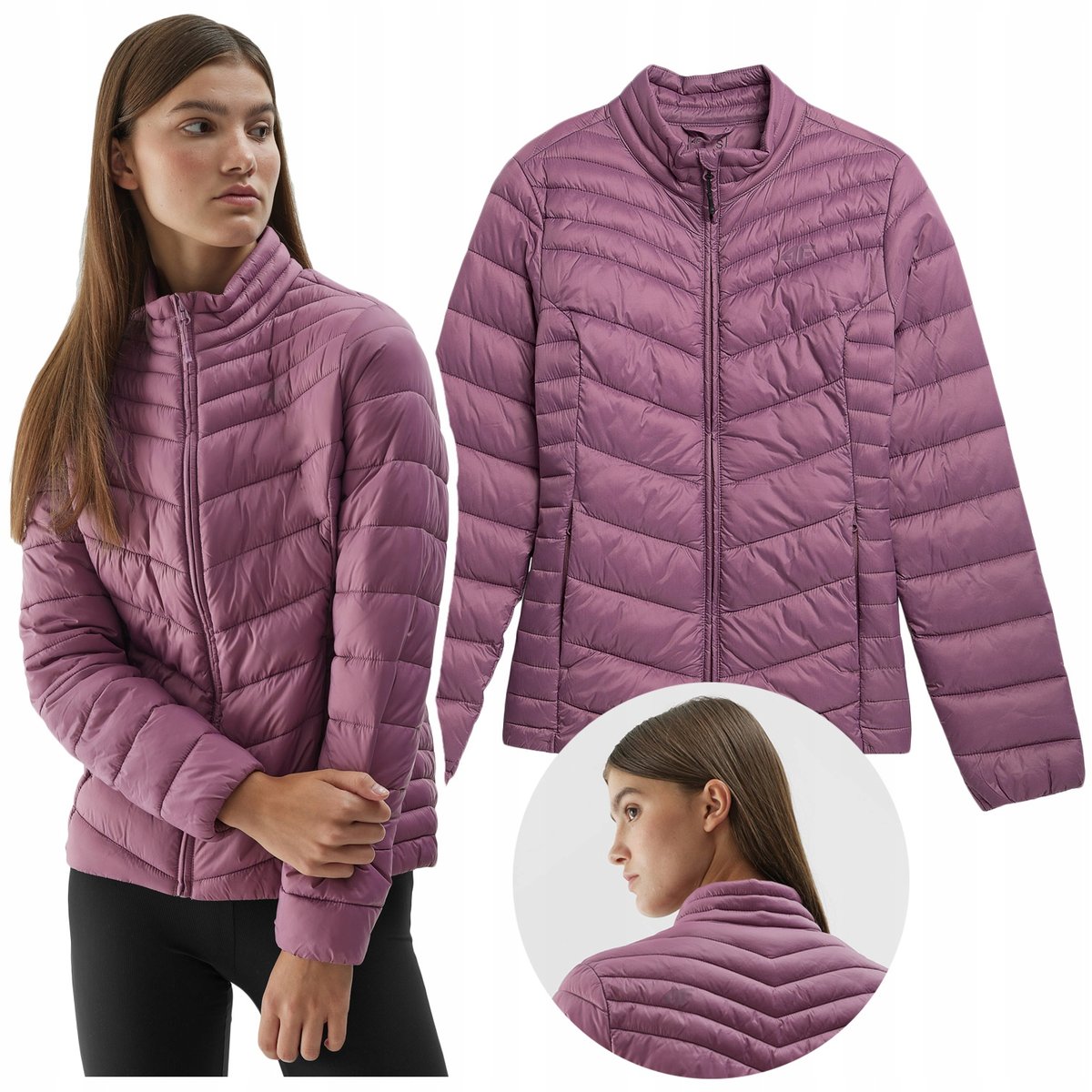 Kurtka damska PUCHOWA 4F kurtka WIOSENNA przejściowa 4FAW23TDJAF224 S