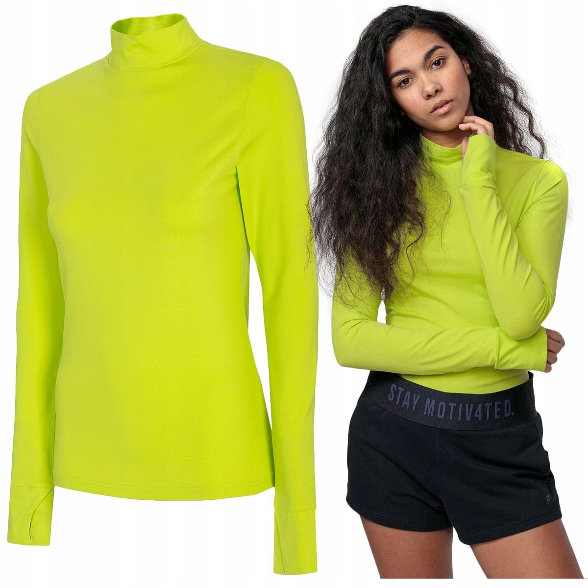 LONGSLEEVE BLUZA damska 4F koszulka TSDL001 XS