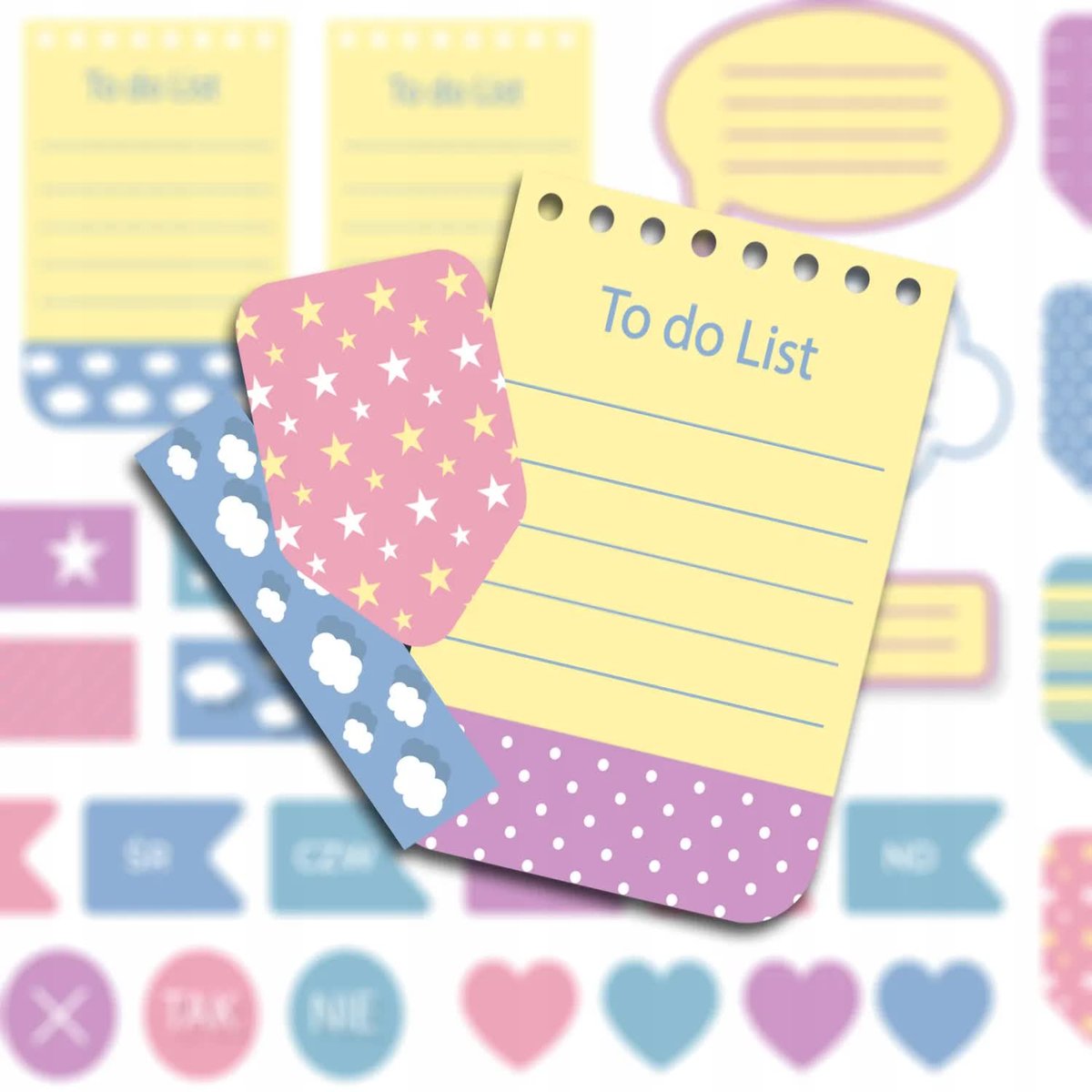 Naklejki Do Planera Kalendarza TO DO Organizacja