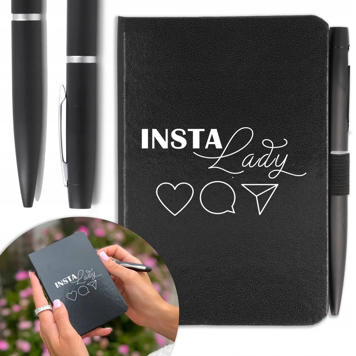 NOTES A6 DŁUGOPIS Prezent INSTA LADY Wiele Wzorów