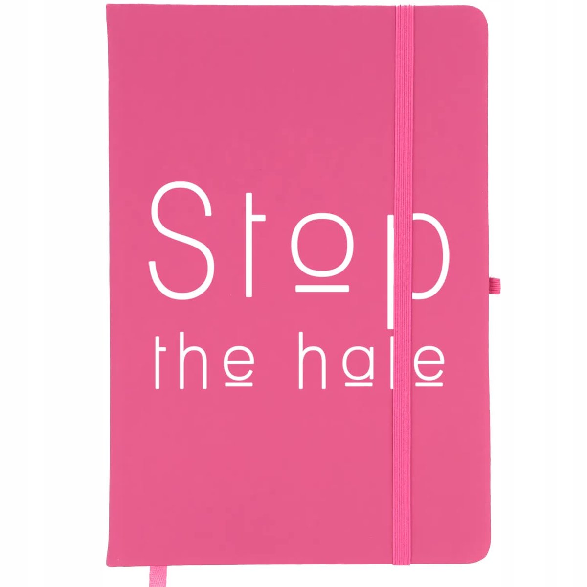 Notes Planer A5 Bullet Journal Różowy STOP HATE Wz